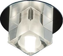 Светильник встраиваемый Италмак Ice 12 3 05 огран. стекло куб хром G4  картинка 